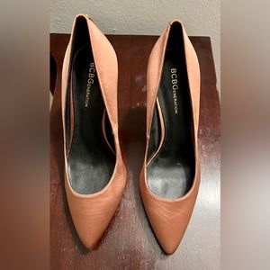 Rose gold pumps worn once!